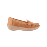 Shoetopia Tan Womens Loafers - None