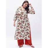 Tissu - Cream Straight Rayon Women''s Stitched Salwar Suit ( Pack of 1 ) - None