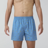 Splash Cotton Boxers - Bus Blue XXL