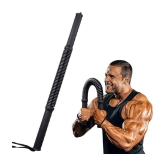 HORSE FIT  Power Twister Bar |20kg- Upper Body Exercise for Chest, Shoulder, Forearm and Arm Strengthener | arm Exercise Equipment | arm Strength Equipment | Hand Gripper - Black