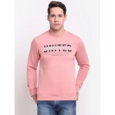 Rodamo  Men Pink Printed Sweatshirt