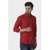 Springberry - 100% Cotton Slim Fit Red Men's Casual Shirt ( Pack of 1 ) - None