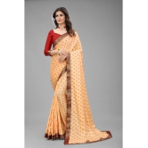 ofline selection - Peach Silk Blend Saree With Blouse Piece ( Pack of 1 ) - Peach