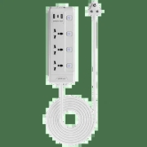 Croma 6 Amps 3 Sockets Surge Protector (2 Meters, Child Safety Shutters, White)