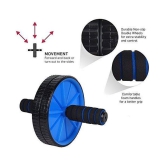 Wide Ab Roller Wheel for Abs Workouts/Home Gym Abdominal Exercise/Core Workouts for Men and Women (Multicolour) - ONESIZE