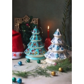 Snow White & Teal Christmas Tree - Set of 2 - Combo Pack