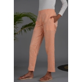 Women Neon Saffron Solid Hemp Ultimate Yoga Pant