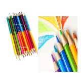 FunBlast Colour Pencil Set for Kids â?? Double Sided 12 Pcs Colouring Pencils, Pencil Color for Artist, Beginners and Stationary Gift for Kids, Drawing Colours for Kids (24 Shades)