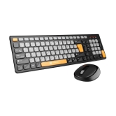 Portronics Grey Wireless Keyboard Mouse Combo