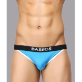 BASIICS By La Intimo Spandex Mens Briefs ( Blue ) BCSBR02 - None