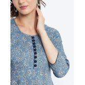 Tissu - Blue Rayon Womens Flared Kurti ( Pack of 1 ) - None