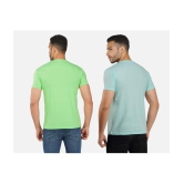 CHOZI Cotton Blend Regular Fit Printed Half Sleeves Men's T-Shirt - Multicolor ( Pack of 2 ) - None