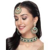 Sukkhi Green Alloy Necklace Set ( Pack of 1 ) - Green