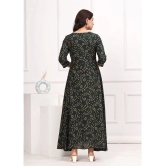 SIPET Rayon Printed Anarkali Womens Kurti - Green ( Pack of 1 ) - None