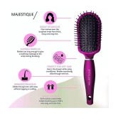 Majestique Purple Detangler Brush Ultrasoft Tipped Nylon, Glides Through Tangles