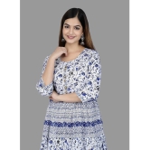 SIPET - Navy Blue Cotton Womens Anarkali Kurti ( Pack of 1 ) - None