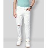 Urbano Fashion - White Cotton Blend Slim Fit Mens Jeans ( Pack of 1 ) - None