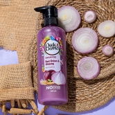 Buds&Berries Red Onion & Ginseng Anti hair fall Shampoo | Promotes hair growth | No Sulphate, No Paraben, No Silicone - 300ml