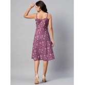 miravan - Purple Cotton Womens A-line Dress ( Pack of 1 ) - None