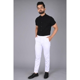 MANCREW - White Viscose Slim - Fit Mens Formal Pants ( Pack of 1 )