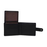 samtroh - Black PU Mens Regular Wallet ( Pack of 1 ) - Black