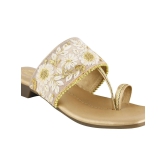 Shoetopia Gold Womens Flats - None