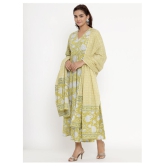 miravan Yellow Cotton Anarkali Kurti - - 3XL