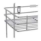 Home Lane Silver Stainless Steel Wall mount Stand ( Pack of 1 ) - Silver