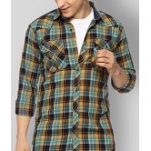 Campus Sutra Cotton Regular Fit Checks Full Sleeves Mens Casual Shirt - Green ( Pack of 1 ) - None