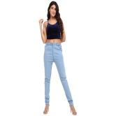 AngelFab - Denim Regular Fit Light Blue Womens Jeggings ( Pack of 1 ) - None