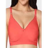 IN CARE LINGERIE - Red Cotton Non Padded Women''s T-Shirt Bra ( Pack of 1 ) - None