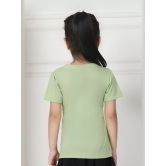 MINI & MING Girls Solid Round Neck Cotton T-Shirt