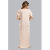 FOMTI Peach Cotton Nighty Single - Free Size