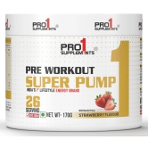 Pro1 Supplements Pre workout Super Pump 170gm Strawberry