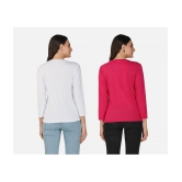 CHOZI - Multi Color Cotton Regular Fit Women's T-Shirt ( Pack of 2 ) - None