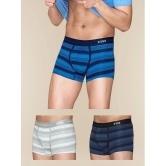 XYXX - Multicolor Cotton Mens Trunks ( Pack of 3 ) - None