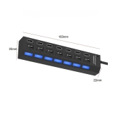 UGPro 7 port USB Hub WIth Independent On / Off Switch for each port