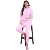 PPTHEFASHIONHUB - Pink Woollen Regular Womens Joggers ( Pack of 1 ) - None