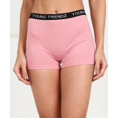 Young trendz Women Boy Short Pink Panty-S / Pink