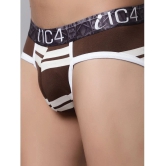 IC4 - Brown Brief Modal Mens Briefs ( Pack of 1 ) - None