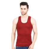 NRG Mens Sleeveless Colour Cotton Vest  ( Pack of 1 Red ) G23