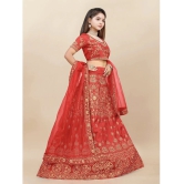 Apnisha Silk Lehenga Choli Set For Girls ( Pack of 1 , Red ) - None