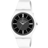 Versatile - White Leather Analog Mens Watch