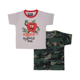 NEO GARMENTS Kid's Boys & Girls Round Neck Cotton T-shirt Combo/ S - 23