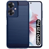 Fashionury Hybrid Covers Compatible For Rubber Oppo F25 Pro 5G ( Pack of 1 ) - Blue