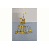 Swan Designer Stand-Fork / Gold