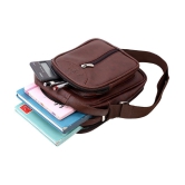 Leather Gifts Messenger Bag Brown  - Brown