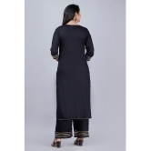 MAUKA - Black Straight Rayon Women's Stitched Salwar Suit ( Pack of 1 ) - None