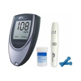 Dr Morepen Glucose Monitor BG-03 with Free 25 Sugar Test Strips with 10 Lancets: Expiry: April 2024