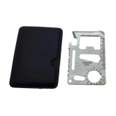 Maanki Enterprise All In One New Stainless Steel Pocket Survival Credit Card Size Travelling Tool